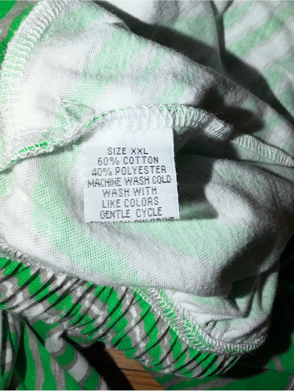 NFL Team Philadelphia Eagles Zubaz Pants Striped Green Pockets Men’s XXL - Picture 2 of 8